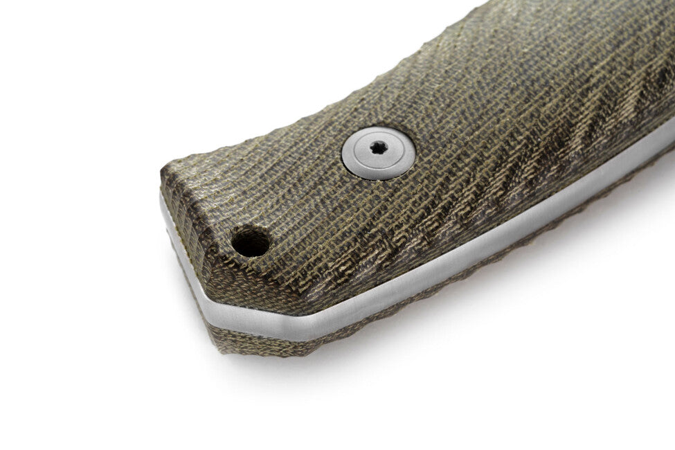 Lionsteel M3 CVG Hunting Knife, Green Canvas Handle