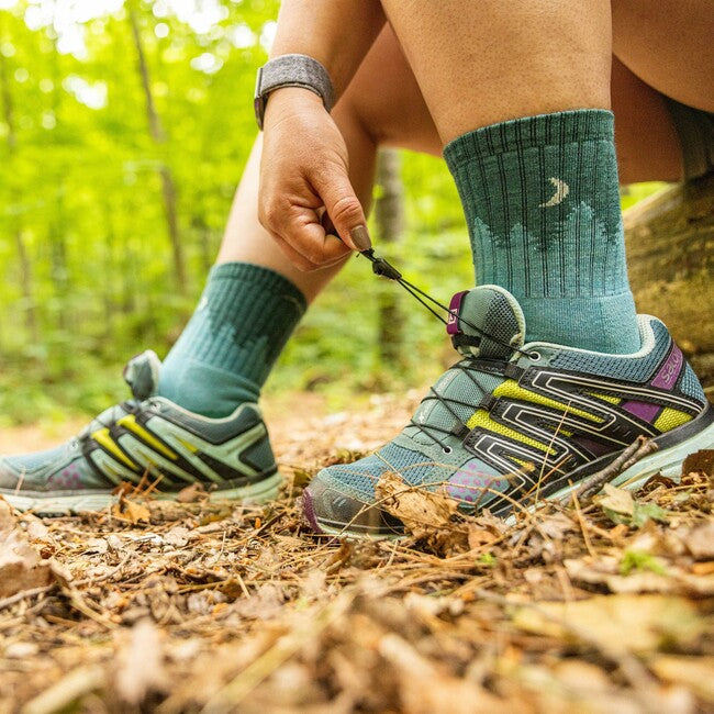 Darn Tough Treeline Micro Crew Socks, Aqua