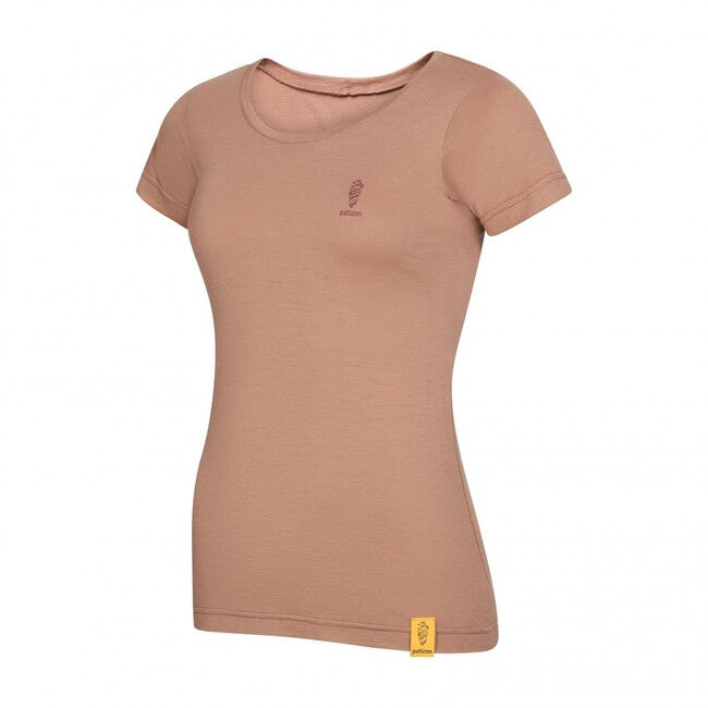 Patizon Women's Merino T-Shirt Short Sleeve, Clove