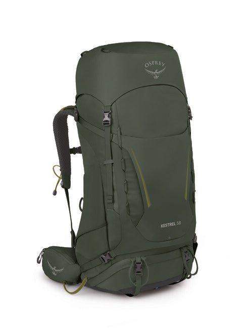Osprey Kestrel 58 Hiking Backpack, Bonsai Green