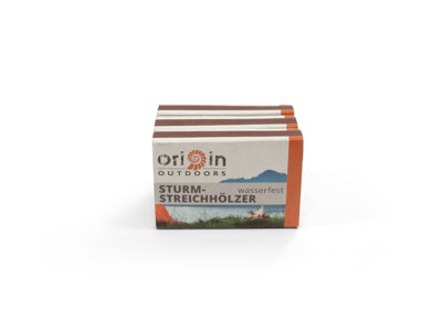 Origin Outdoors Windproof and Waterproof Matches, 3x20 pcs
