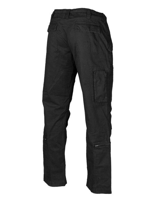Mil-Tec Vintage Cotton Flight Pants, Black
