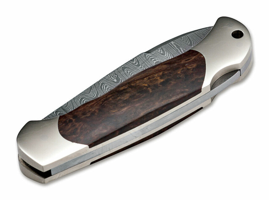 BÖKER® Junior Scout Spearpoint Pocket Knife 7 cm, Damascus, Curly Birch