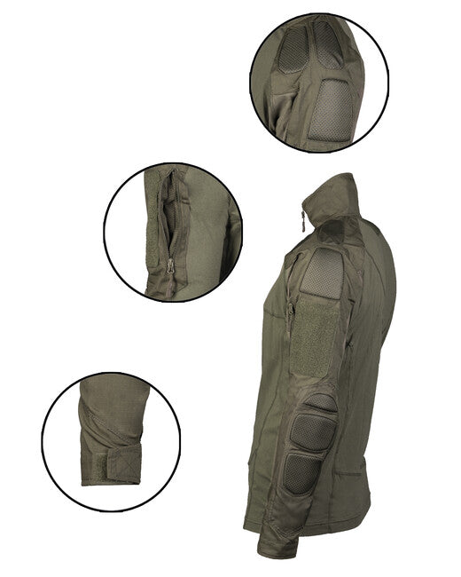 Mil-Tec Tactical Long Sleeve Shirt, Green