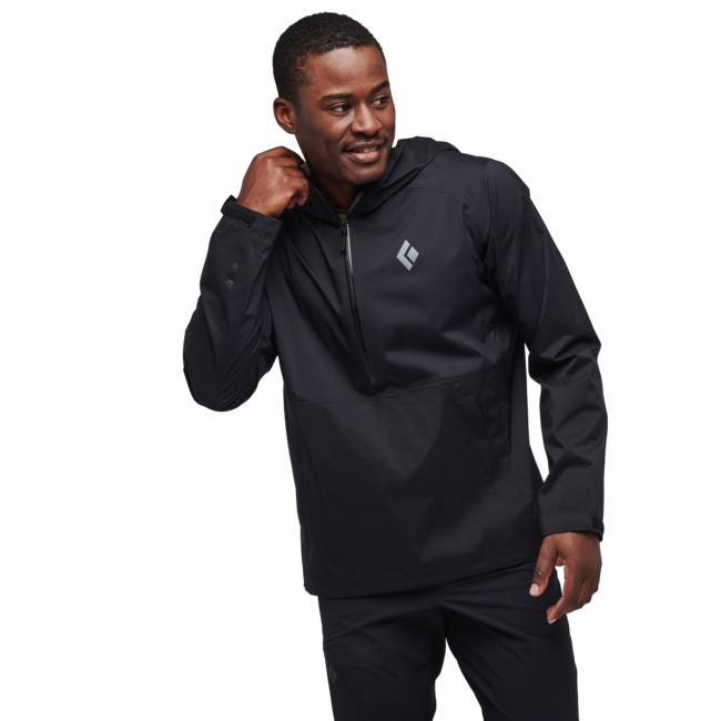 Black Men's Diamond Women's Stormline Stretch Anorak, Black