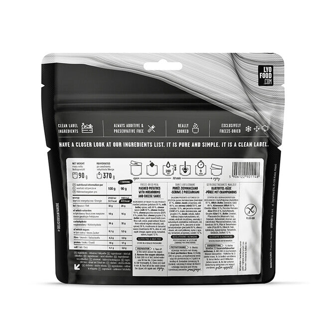 LYOfood Porridge and Cheese 370g