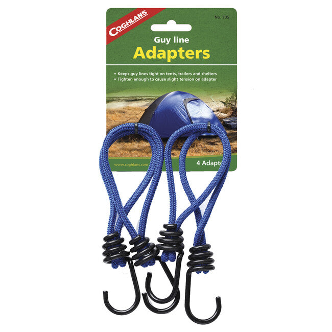 Coghlans Rope Adapter with Hook 15cm 4-pack