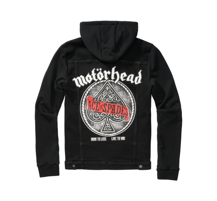 Brandit Motörhead Cradock Denim Jacket, Black