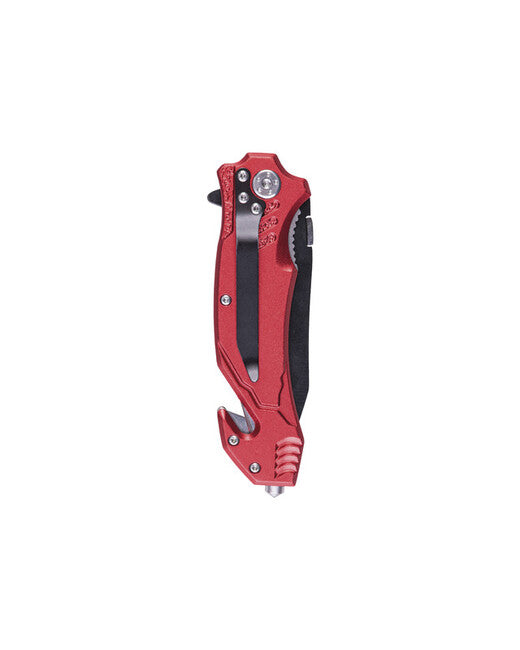 Mil-Tec Single-Hand Knife Fire Department, Red