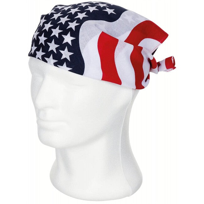 MFH Scarf, Stars and Stripes, Approximately 55 x 55 cm, Cotton