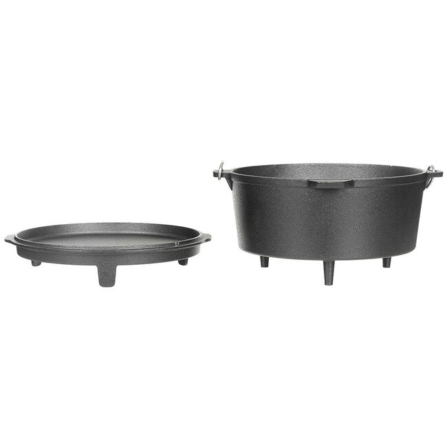 Fox Outdoor Dutch Oven Cast Iron, 5.7L