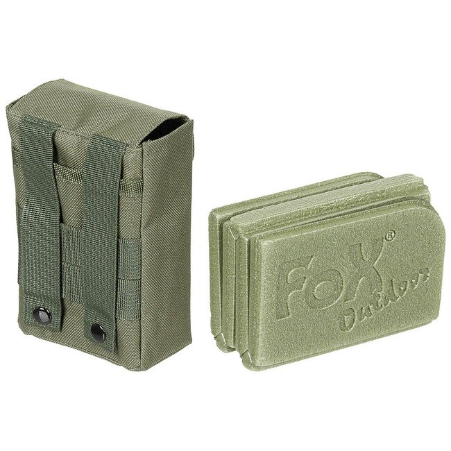 Fox Outdoor Thermal Seat Pad Foldable with Molle Pocket, Olive