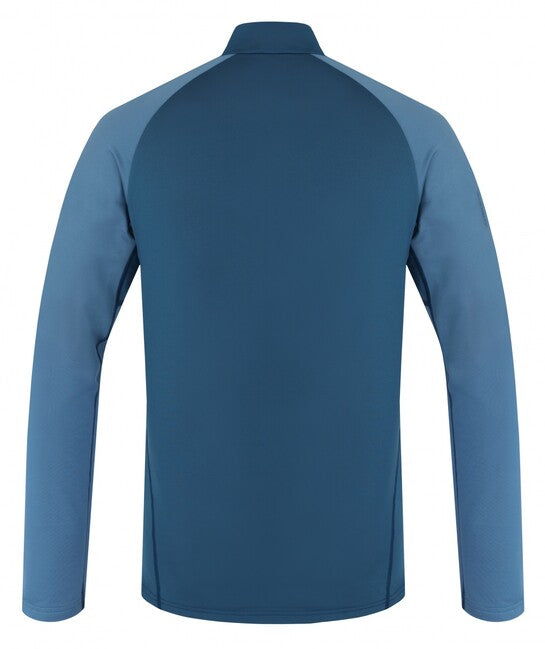 HUSKY Tromi Zip Men's Thermal Zip T-Shirt, Blue