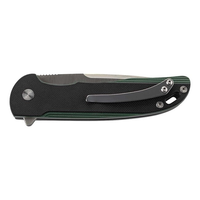 Herbertz One-Hand Folding Knife 9 cm, Black-Green, G10