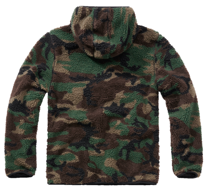 Brandit Worker Teddyfleece Fleece Pullover, Woodland