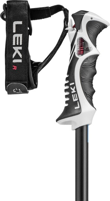 LEKI Bold Lite S Ski Poles, Dark Anthracite/Black/Light Blue