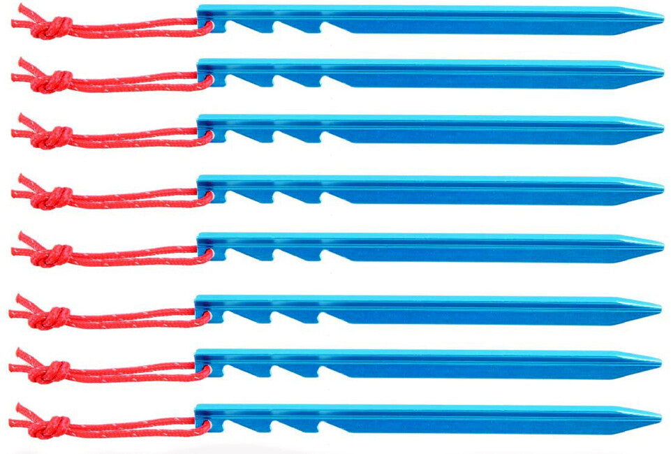 BasicNature Y-Stake Tent Pegs 18 cm Blue 8 pcs