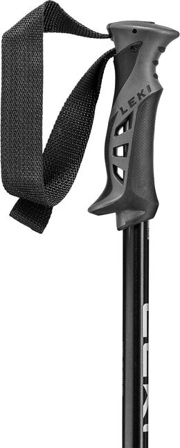LEKI Rental Classic Ski Poles, Natural Anodized Silver/Black