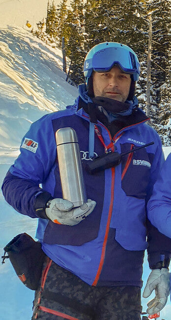 BasicNature Vacuum Thermos 1.0 L Stainless Steel