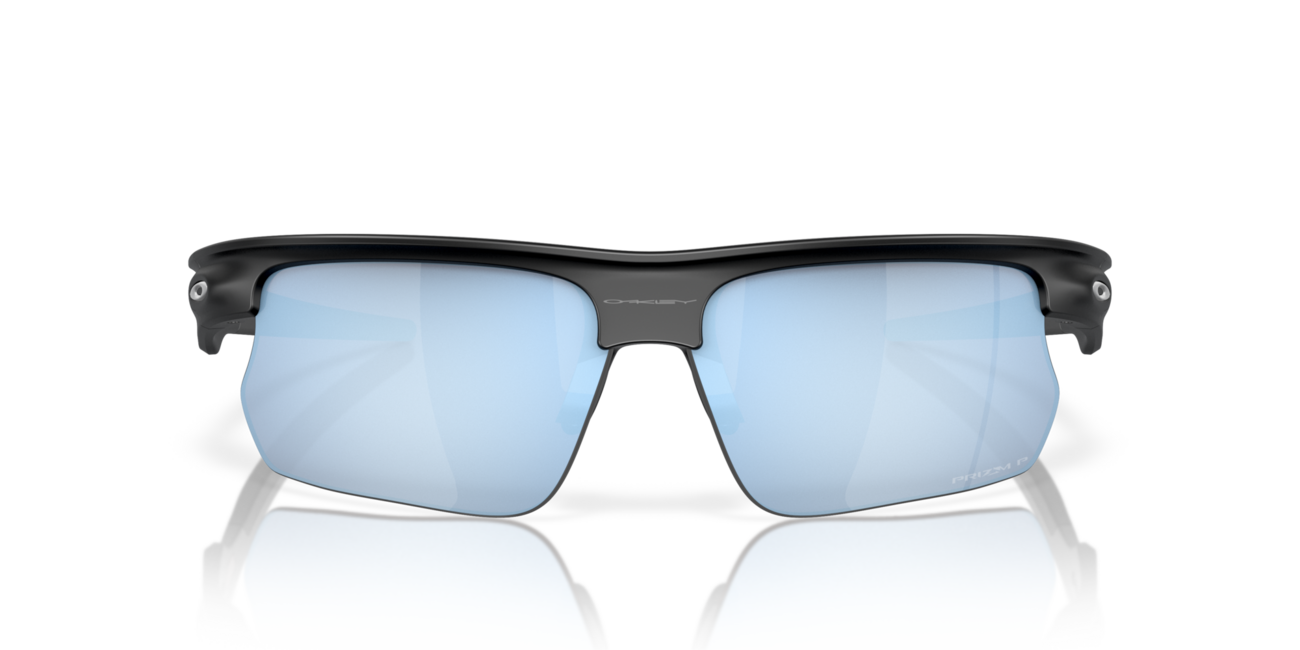 Oakley BISPHAERA Sunglasses, Matte Black Frame, Prizm Deep Water Polarized Lenses, 68