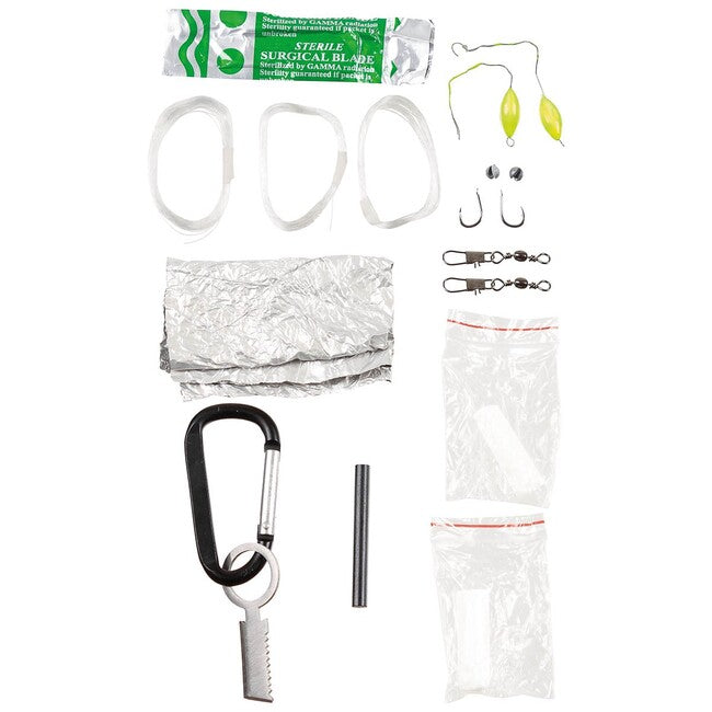 MFH Parachute Cord Survival Kit, Black