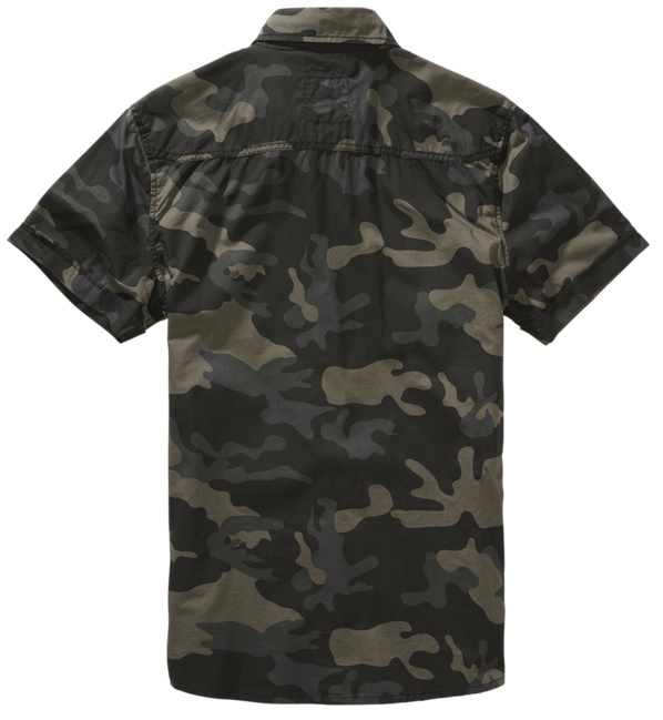Brandit Roadstar Short Sleeve Shirt, Dark Camo