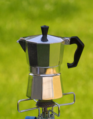 Origin Outdoors Espresso Coffee Maker, 3 Cup, Stainless Steel