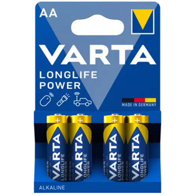 Varta Longlife Power AA Battery, 4-pack