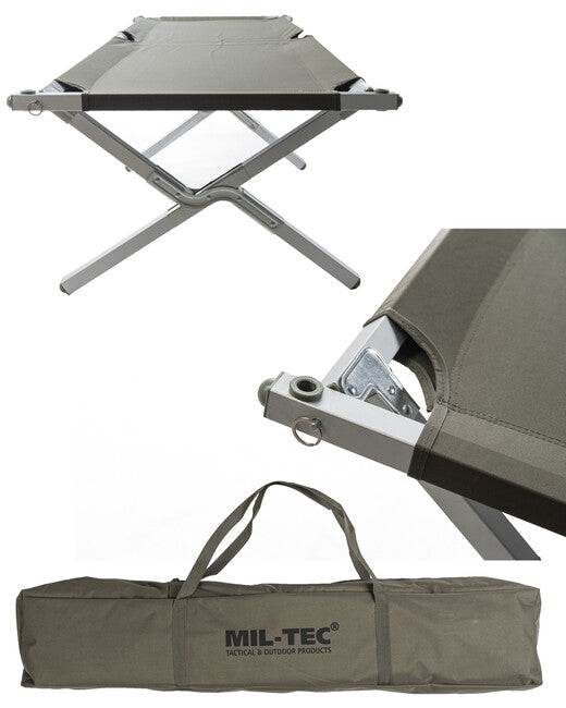 Mil-Tec US GEN.II Folding Cot with Aluminum Frame, Green
