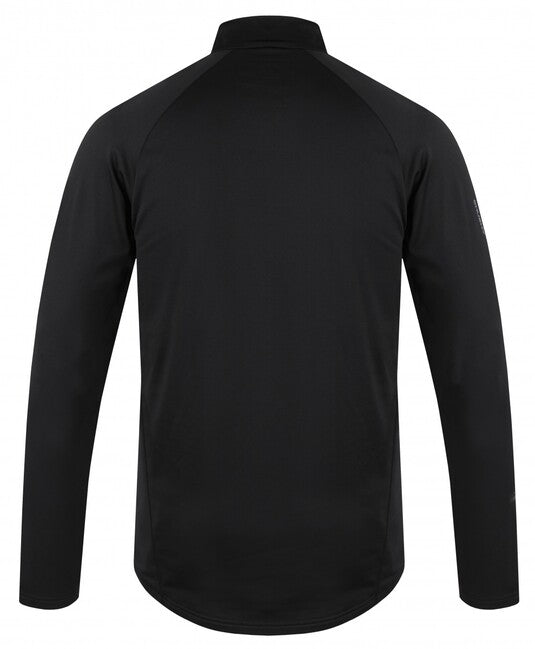 Husky Tromi Zip Men's Thermal Shirt with Zipper, Black