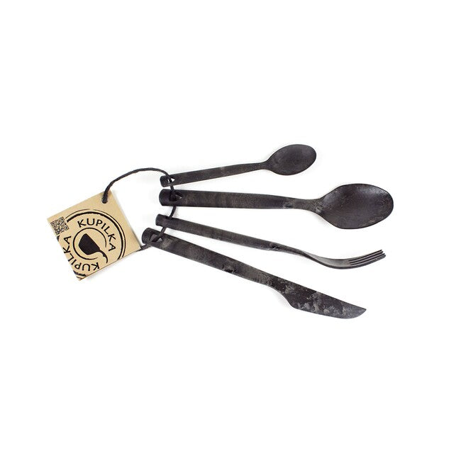 Kupilka CUTLERY Camping Cutlery Set, Black