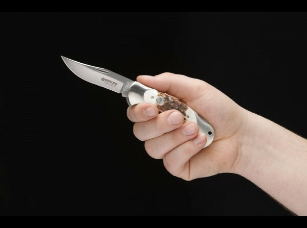 Böker Scout Pocket Knife, Stag, 8 cm