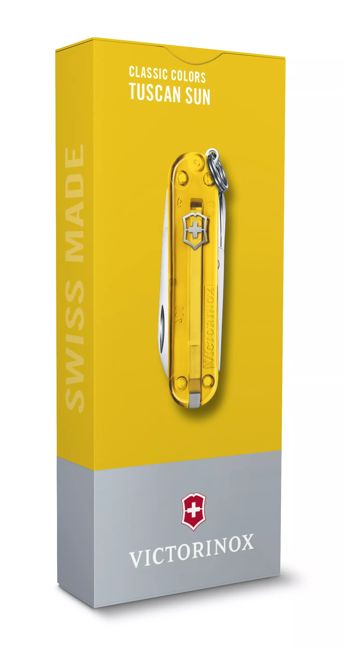 Victorinox Classic SD Pocket Knife, Transparent Yellow