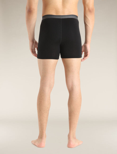 Icebreaker Anatomica Men's Boxer Shorts, Black