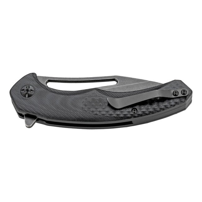 Herbertz One-Hand Pocket Knife 9.5cm, Textured G10, Black