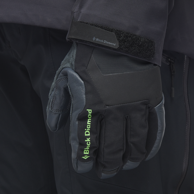 Black Diamond Punisher Leather Gloves, Black