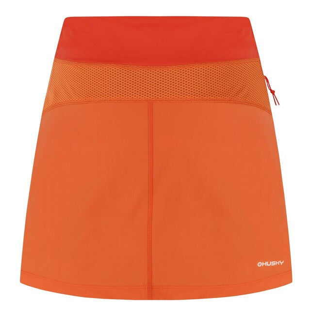 HUSKY Flamy Women's Functional Skirt with Shorts, Orange, L