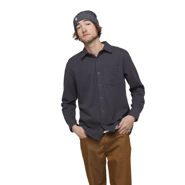Black Diamond Project Flannel Men's Shirt, Steel Grey