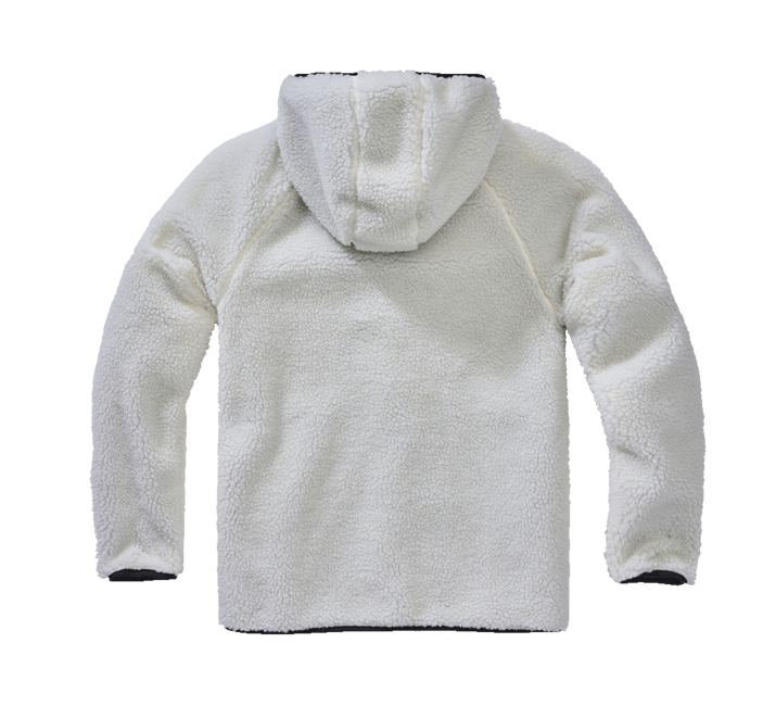 Brandit Teddyfleece Worker Fleece Hoodie Jacket, White