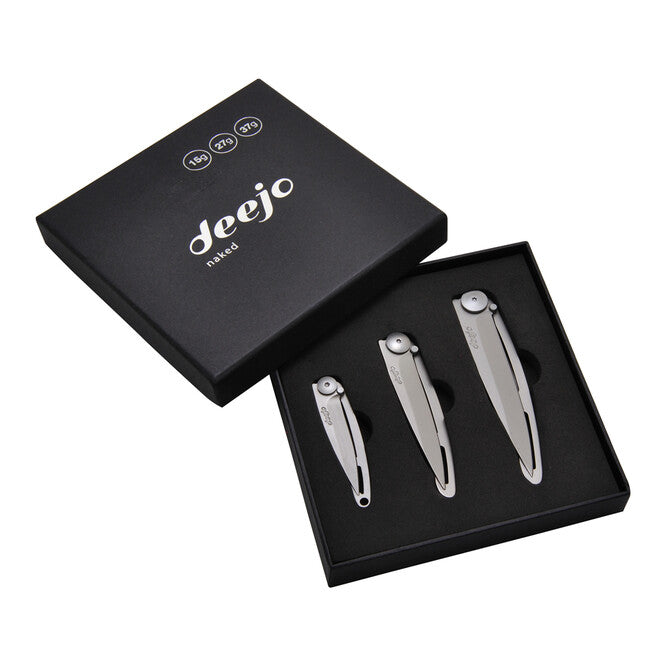 Deejo 3 Knife Set Naked