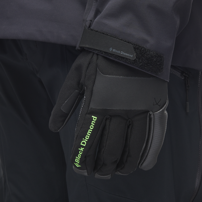 Black Diamond Torque Leather Gloves, Black