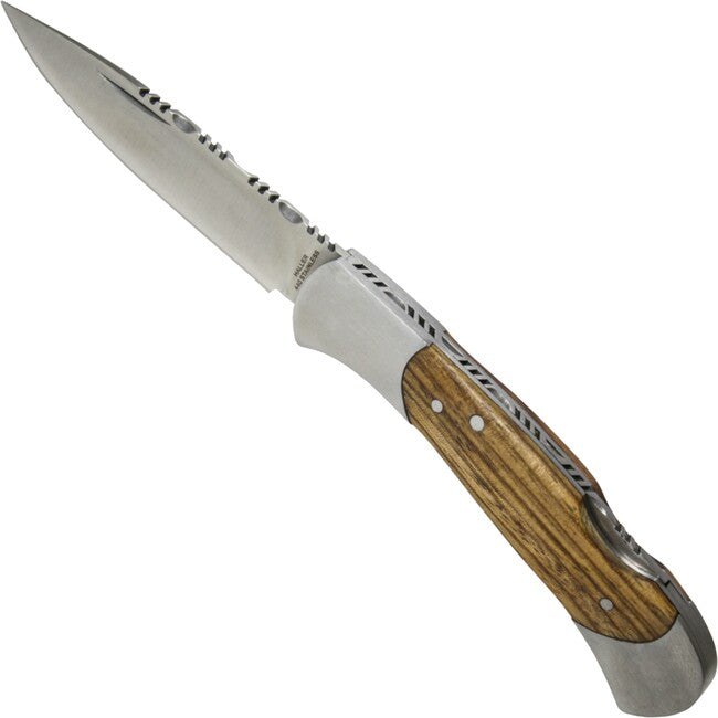 Haller Pocket Knife Tame Stainless Steel Zebrawood, 440rsf 40414