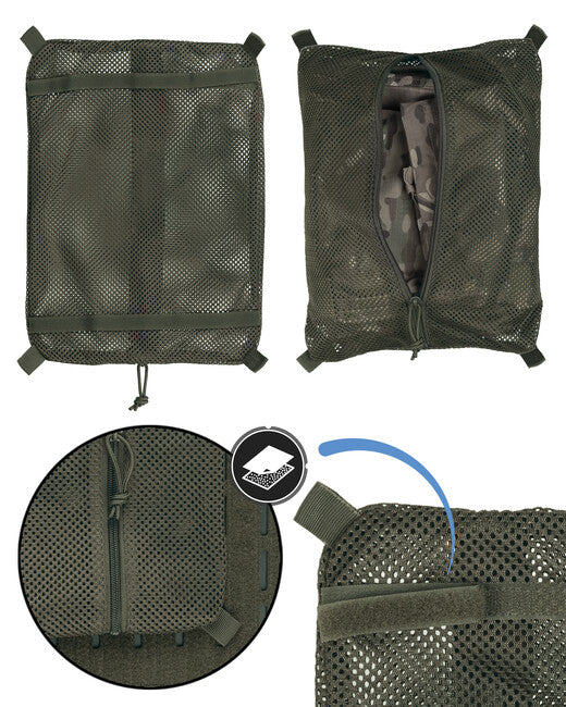 Mil-Tec Mesh Organizer Pocket Large, Green