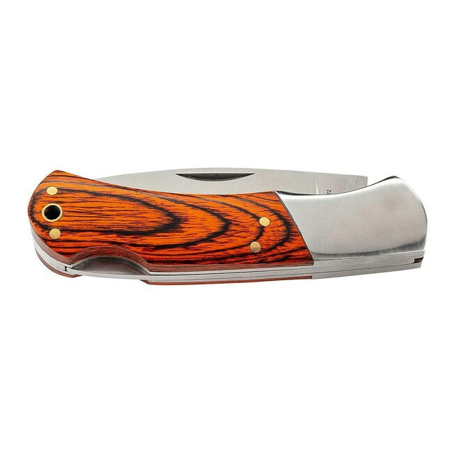 Herbertz Folding Knife 6cm, Pakka Wood with Stainless Steel Hardware