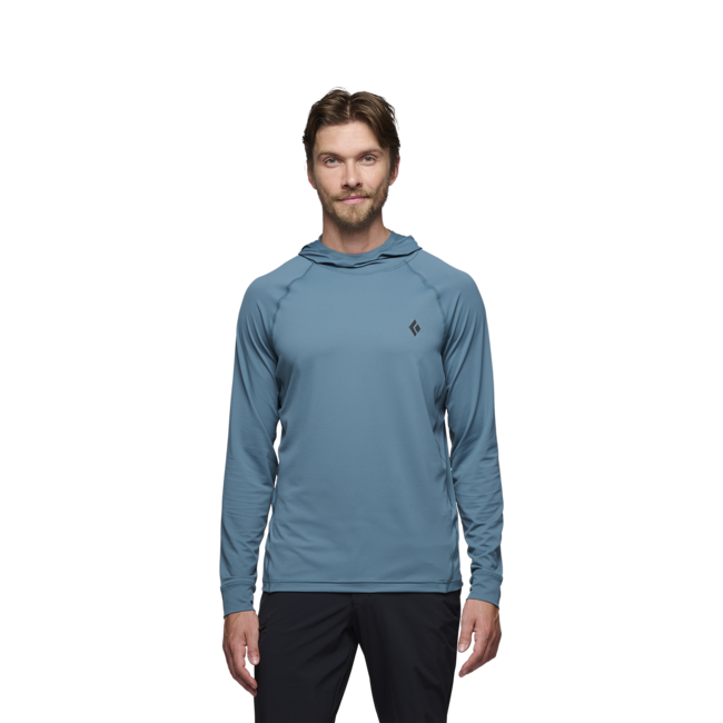 Black Diamond Alpenglow Women's Men's Hoodie, Creek Blue