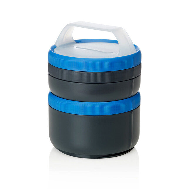 Humangear Stax Modular Lunch Box XL, Grey-Blue