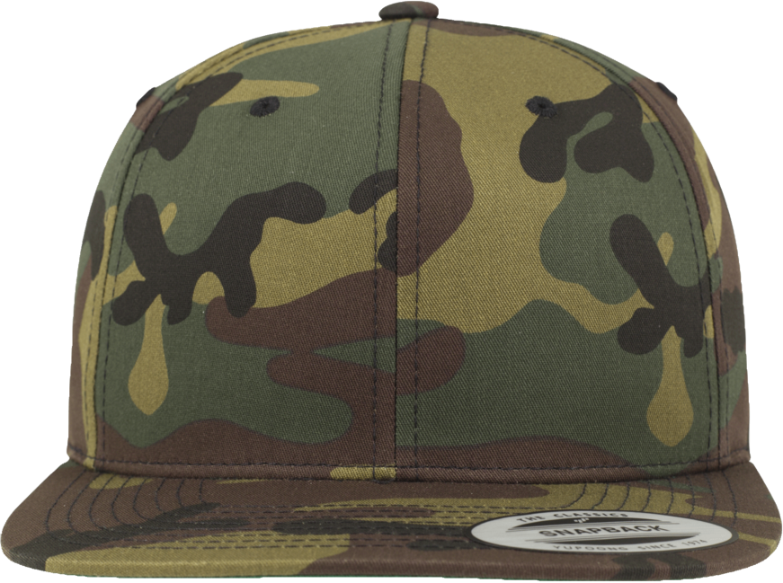 Brandit Camo Classic Snapback Cap, Woodland