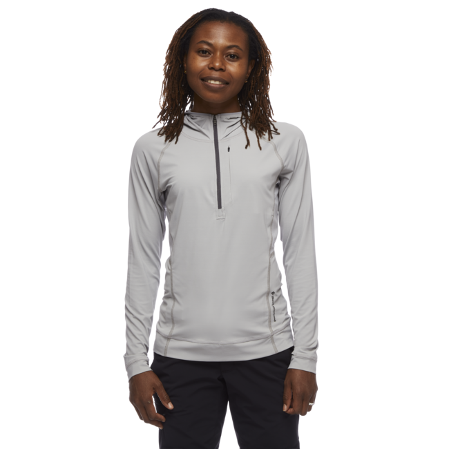 Black Diamond Alpenglow Pro Women's Fleece Hoodie, Pewter