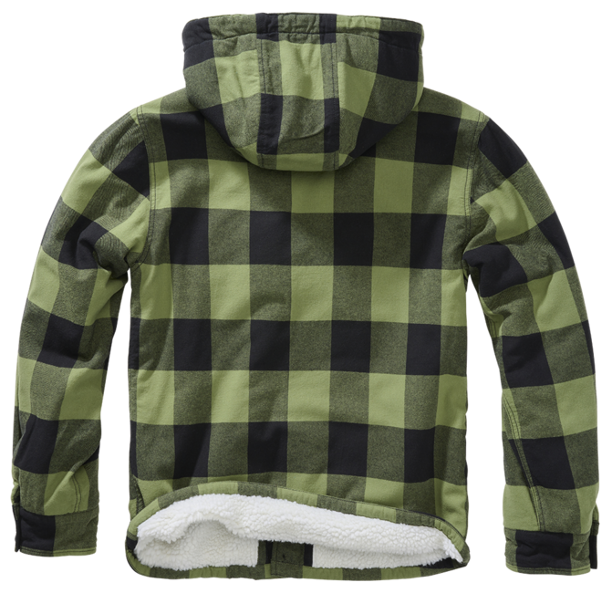 Brandit Lumber Hooded Jacket, Black/Olive