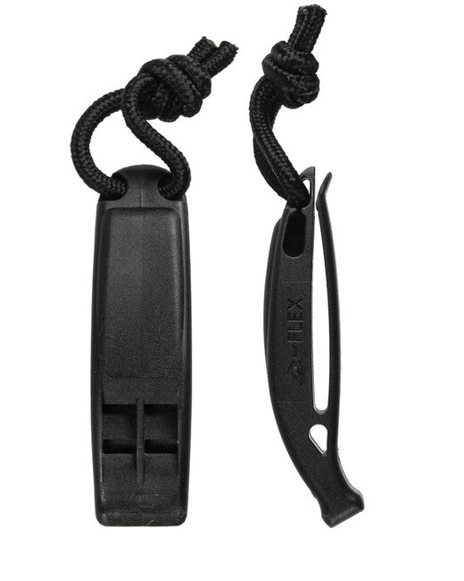 Mil-Tec MOLLE Tactical Whistle, Black